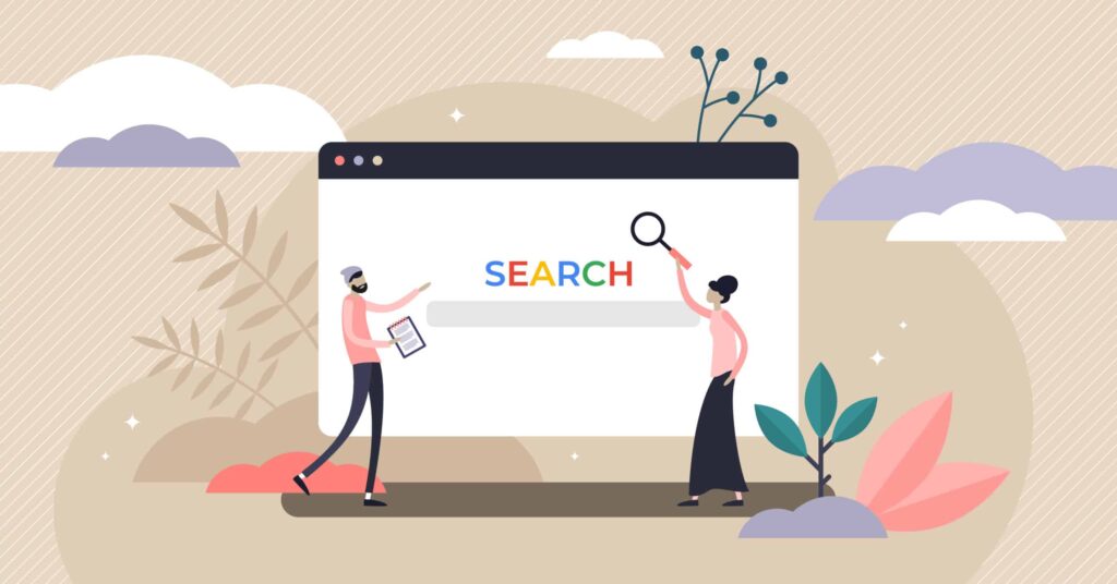 Search vector illustration