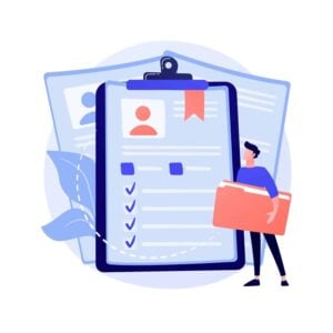 Resume illlustration concept