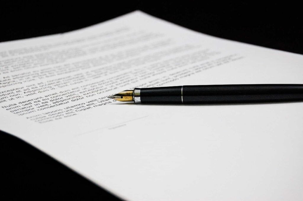signed document