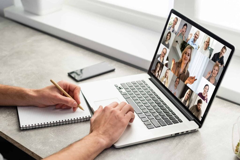 Video Conference Work Webinar Online At Home
