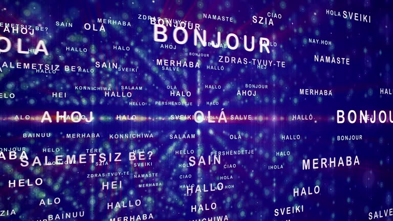 different Languages on screen