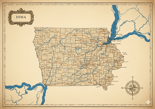 Iowa Map