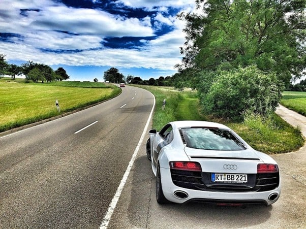 car on road