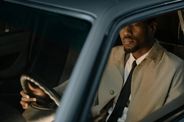 man-in-car