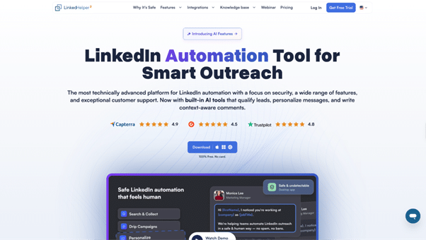 Linked Helper LinkedIn automation for agencies