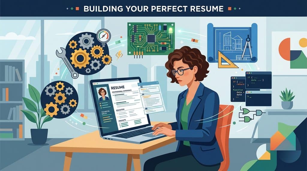 build your resume illustration