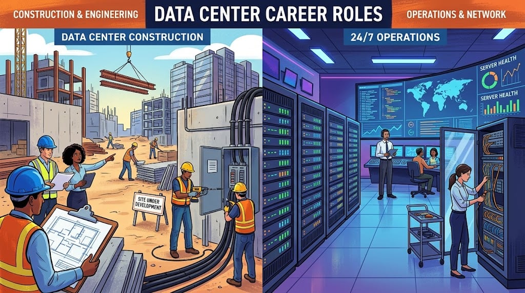data center career roles