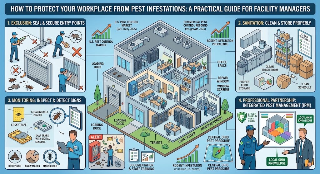 protect workplace from pests illustration