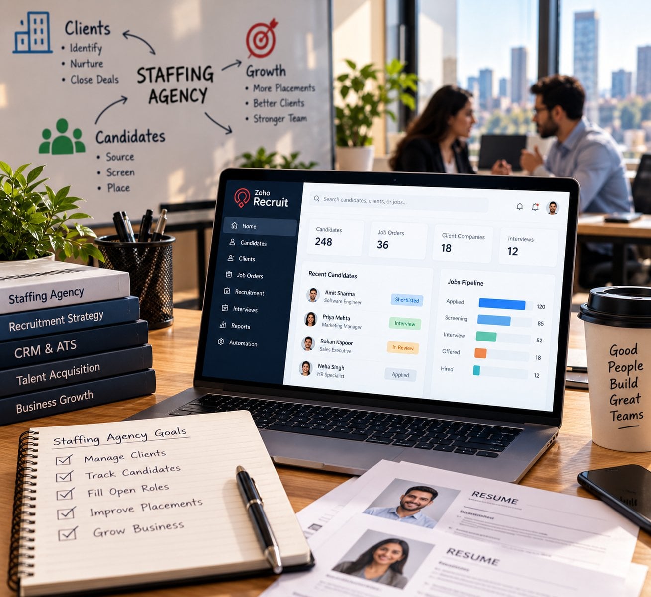 CRM or ATS for a staffing agency — choosing recruiting software