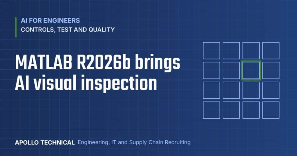 AI for Engineers: MATLAB R2026b brings AI visual inspection, with an inspection grid highlighting a defect