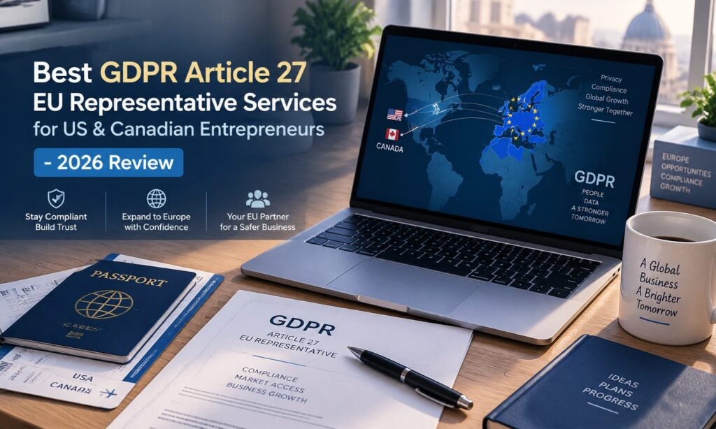 Best GDPR Article 27 EU representative services for US and Canadian entrepreneurs