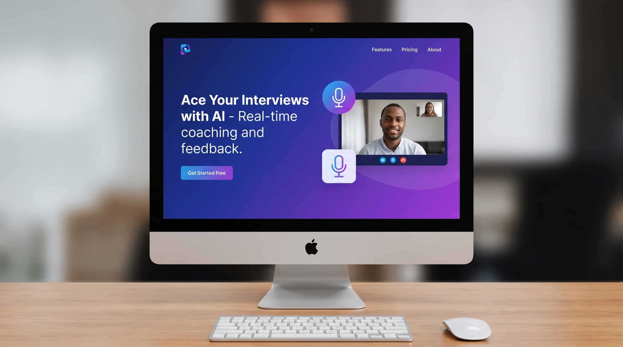 Interview Copilot overlay screenshot showing ultra-short bullet prompts