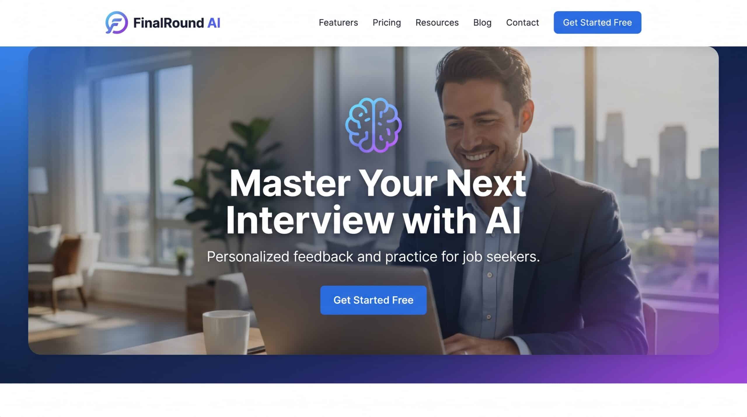 Final Round AI Goal workflow screenshot with Prepare, Go Live, Review modes