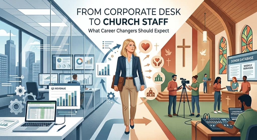 Career changer starting a new job on church staff