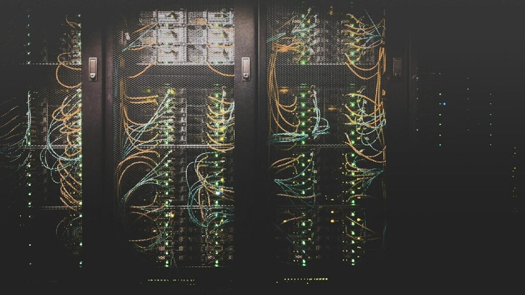 Enterprise data center server racks used for virtualization and infrastructure workloads