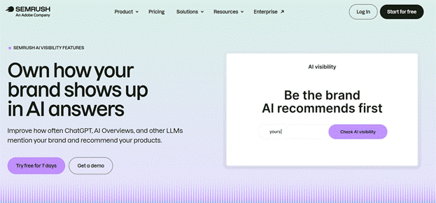 Semrush AI Visibility Toolkit